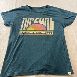 Rip Curl Logo Tee in Dark Teal